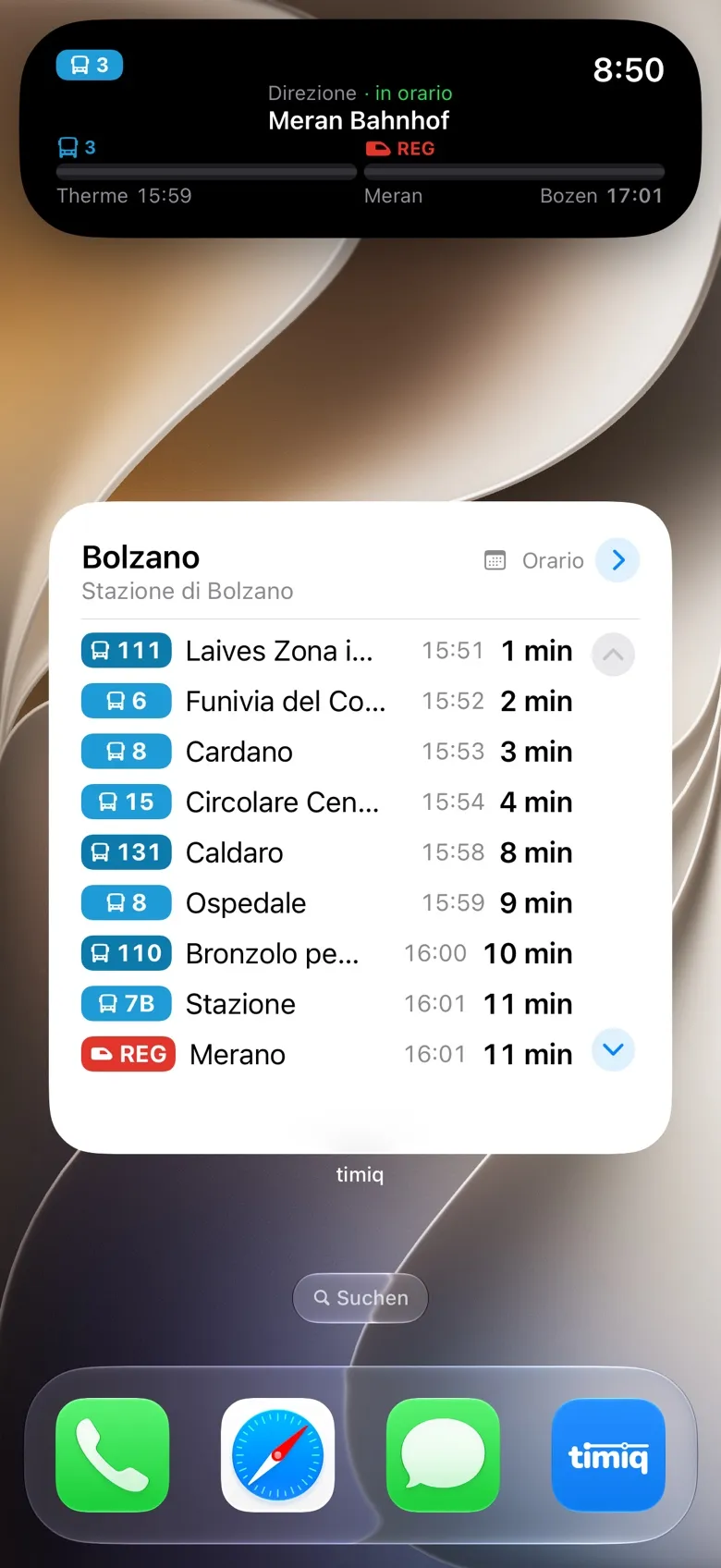 Un viaggio seguito nella Dynamic Island, con i suoi cambi